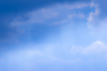 Large clouds gather before rain