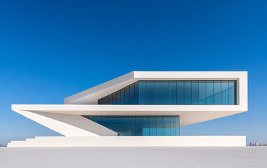 Obraz premium Minimalist modern art building space structure 