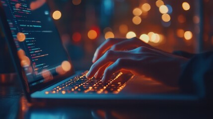 The Hands on the Laptop