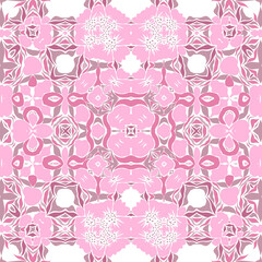 Pink Symmetrical Kaleidoscope