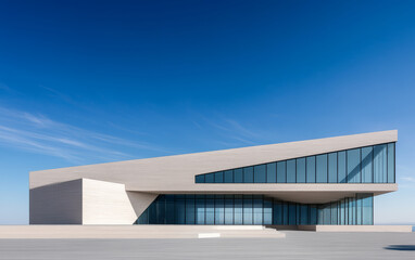 Fototapeta premium Minimalist modern art building space structure 