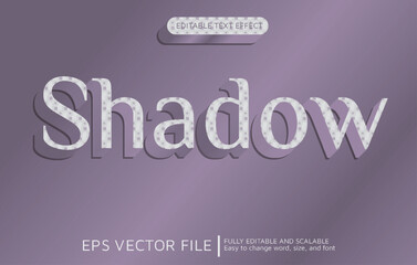 Fototapeta premium Editable Text Effect with Shady Purple Shadow Style 