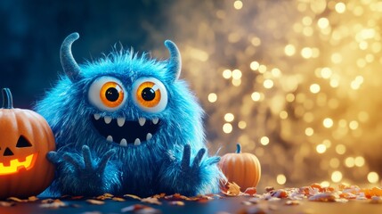 A funny furry monster