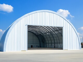 Modern Airplane Hangar: Spacious and Efficient Aircraft Storage Solution 