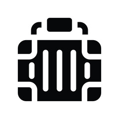 Fototapeta premium suitcase icon. vector glyph icon for your website, mobile, presentation, and logo design.