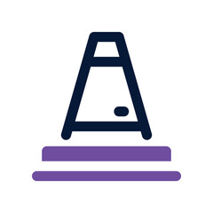 cone icon. vector dual tone icon for your website, mobile, presentation, and logo design.