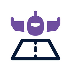 landing icon. vector dual tone icon for your website, mobile, presentation, and logo design.