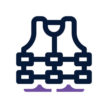 recommend clip art: lifejacket icon. vector dual tone icon for your website, mobile, presentation, and logo design.