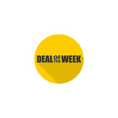 Deal of the week icon isolated on transparent background