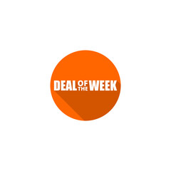 Deal of the week icon isolated on transparent background