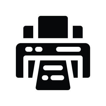 recommend clip art: printer icon. vector glyph icon for your website, mobile, presentation, and logo design.