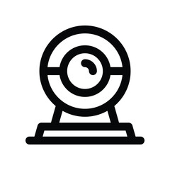 webcam icon. vector line icon for your website, mobile, presentation, and logo design.