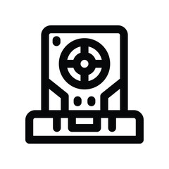 gpu icon. vector line icon for your website, mobile, presentation, and logo design.