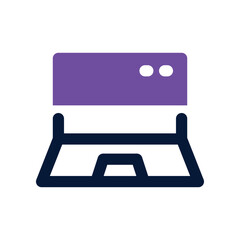 laptop icon. vector dual tone icon for your website, mobile, presentation, and logo design.