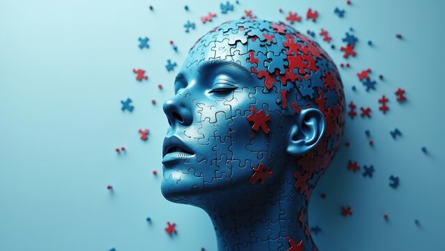 Exploring Inner Thoughts Through Surreal Puzzle Imagery