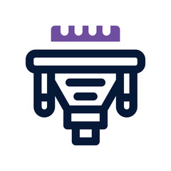 vga cable icon. vector dual tone icon for your website, mobile, presentation, and logo design.