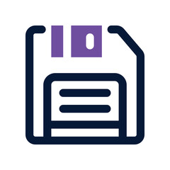 floppy disk icon. vector dual tone icon for your website, mobile, presentation, and logo design.