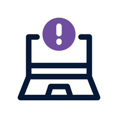 alert icon. vector dual tone icon for your website, mobile, presentation, and logo design.