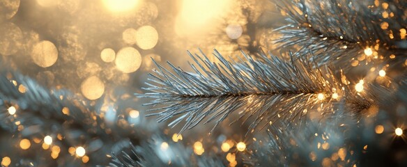 The Sparkling Christmas Tree Branch