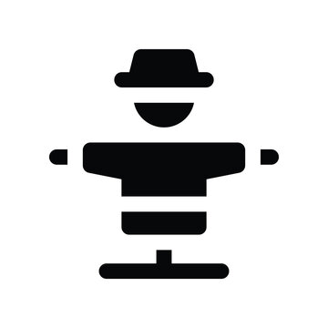 recommend clip art: scarecrow icon. vector glyph icon for your website, mobile, presentation, and logo design.