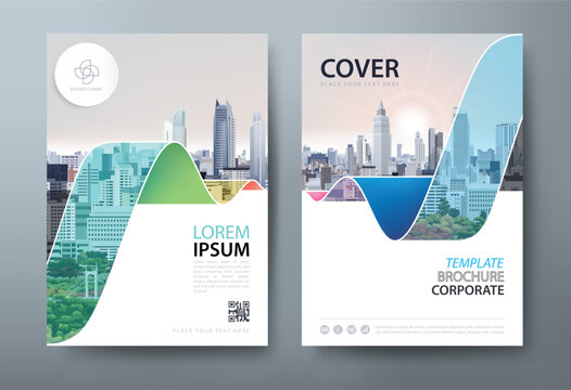 Annual report brochure flyer design template vector, Leaflet, presentation book cover templates, layout in A4 size