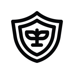shield icon. vector line icon for your website, mobile, presentation, and logo design.