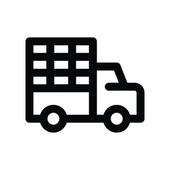 pickup truck icon. vector line icon for your website, mobile, presentation, and logo design.
