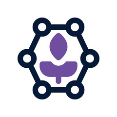 botanical research icon. vector dual tone icon for your website, mobile, presentation, and logo design.