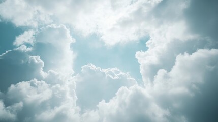 Gentle Calm Skies with Soft Focus and Gentle Lighting