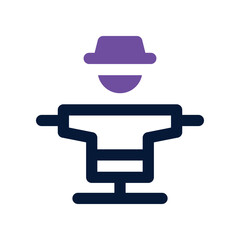 scarecrow icon. vector dual tone icon for your website, mobile, presentation, and logo design.