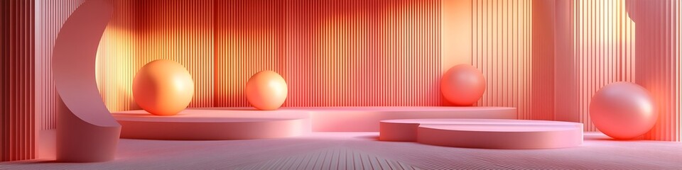 Abstract 3D Geometric Minimalistic Background for Posters Branding and Banners