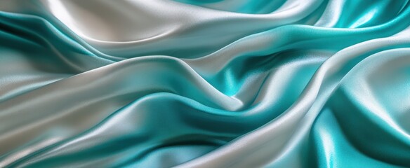 Fototapeta premium The Elegant Satin Fabric Waves