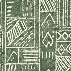 background abstract Sage Green Boho Mud Cloth Pattern