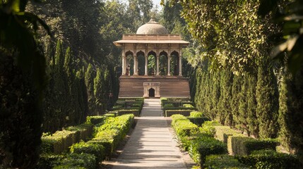 Majestic Historical Tomb: Reverence and Beauty in a Well-Preserved Site
