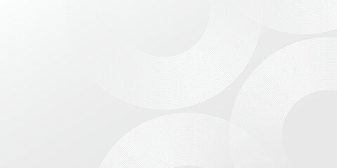 Abstract geometric circle composition in minimalist design