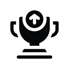 trophy icon. vector glyph icon for your website, mobile, presentation, and logo design.