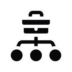 Obraz premium hierarchy icon. vector glyph icon for your website, mobile, presentation, and logo design.