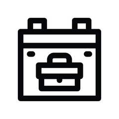 calendar icon. vector line icon for your website, mobile, presentation, and logo design.