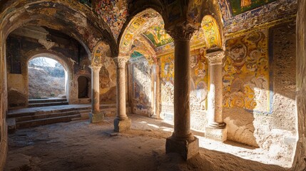 The Enchanting Storytelling Tomb: A Magnificent Display of Colorful Frescoes and Intricate Carvings Bringing History to Life