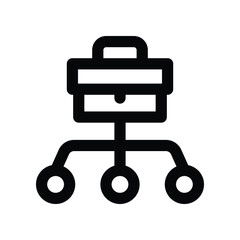 hierarchy icon. vector line icon for your website, mobile, presentation, and logo design.