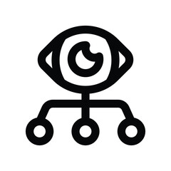 vision icon. vector line icon for your website, mobile, presentation, and logo design.
