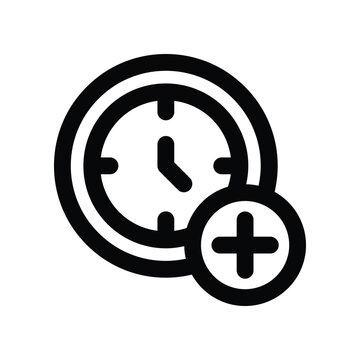 recommend clip art: overtime icon. vector line icon for your website, mobile, presentation, and logo design.