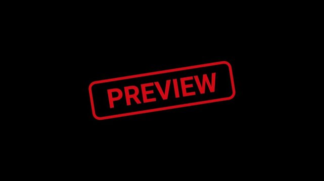 Preview Text Stamp Animation