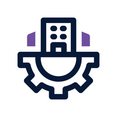 company icon. vector dual tone icon for your website, mobile, presentation, and logo design.