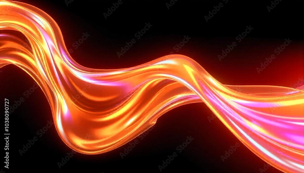 Poster abstract background with waves