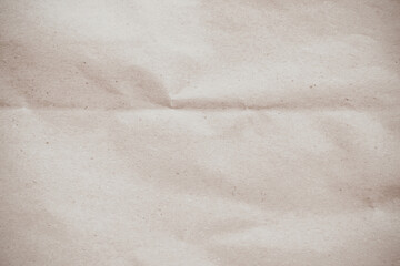 Crumpled brown paper texture background for design with copy space for text or image.	
