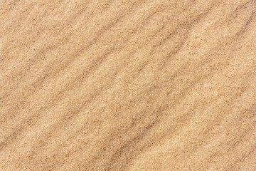 natural background - surface of the sand with wind ripples