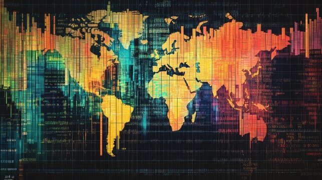 World Map Digital Art