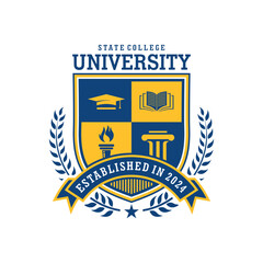 University Logo Vector Image