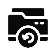 backup icon. vector glyph icon for your website, mobile, presentation, and logo design.